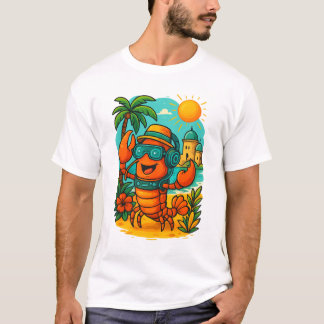 Coola Lobster Vibes - Lobster Sommarbuss T-Shirt