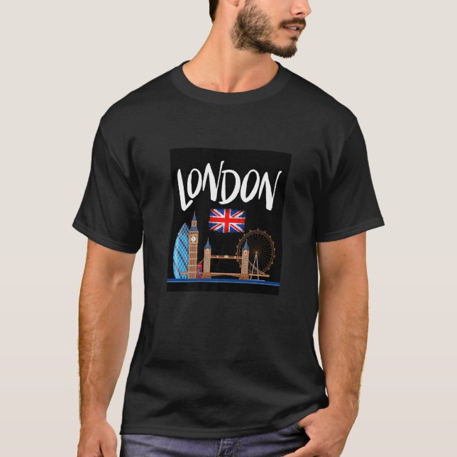 Coola London Berömd Landmarks London London T Shirt (Framsida)