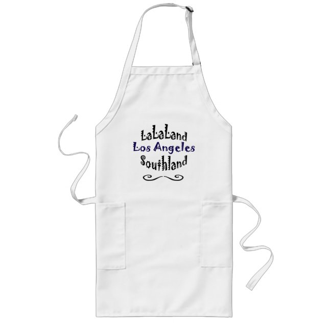 Coola Los Angeles Apron! Långt Förkläde (Framsidan)