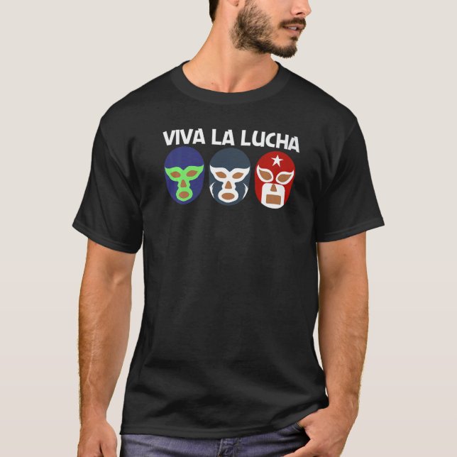 Coola Lucha Libre För manar Women Luchador Mexican T Shirt (Framsida)