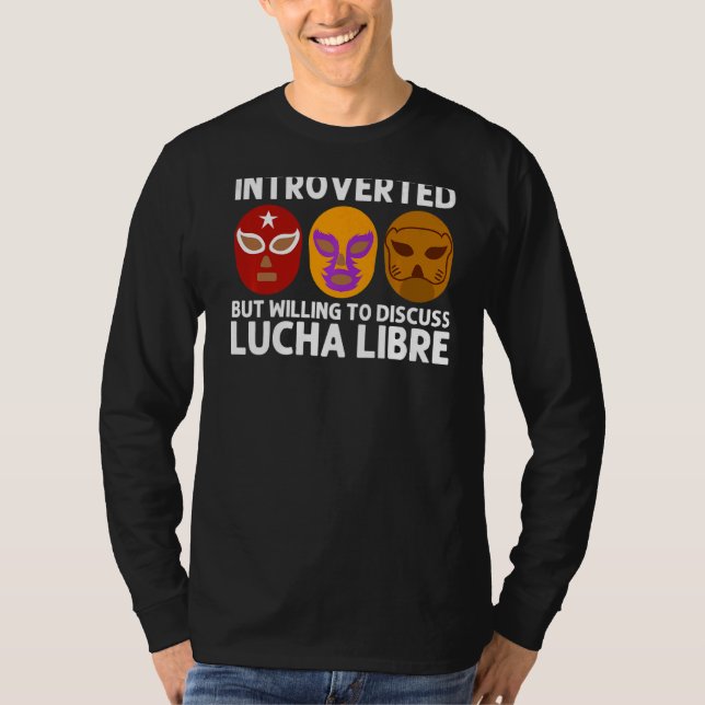 Coola Lucha Libre För manar Women Luchador Mexican T Shirt (Framsida)