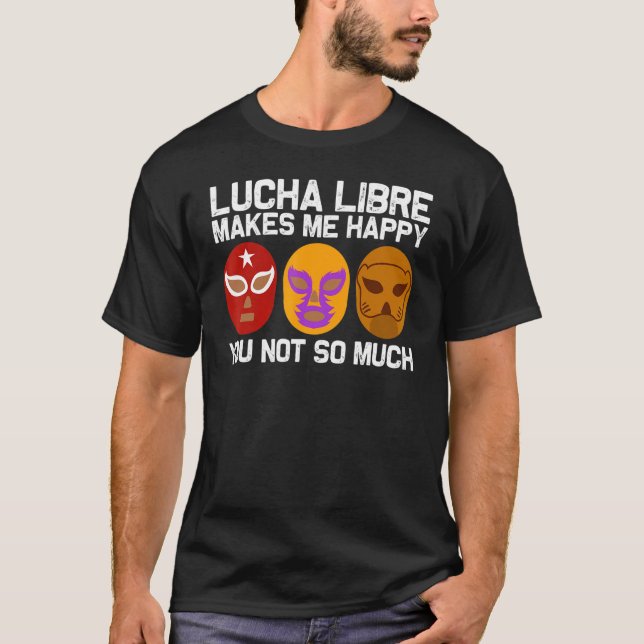 Coola Lucha Libre För manar Women Luchador Mexican T Shirt (Framsida)