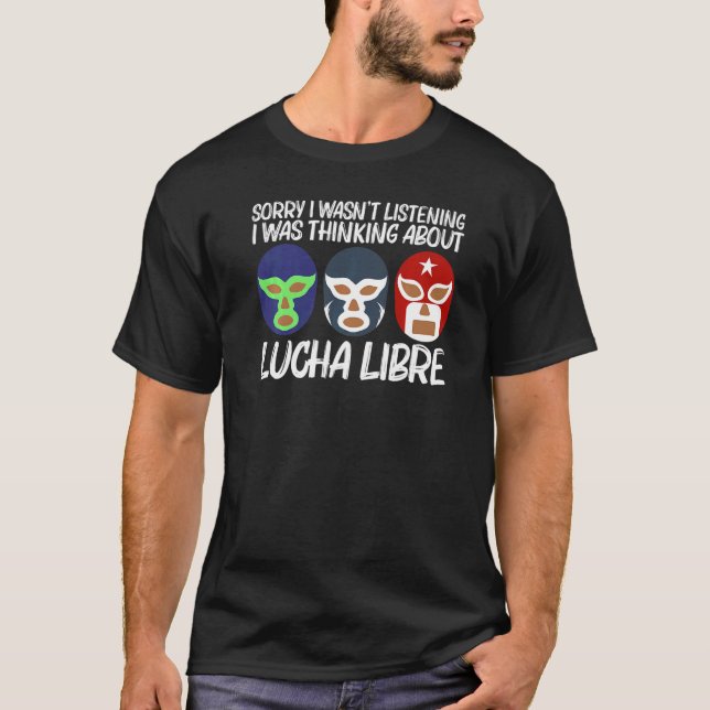 Coola Lucha Libre För manar Women Luchador Mexican T Shirt (Framsida)