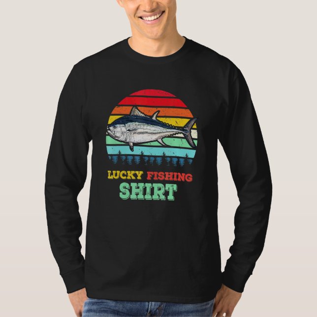Coola Lucky Fishtuna Tuna Fisherman Deep S T Shirt (Framsida)