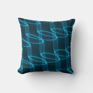 Coola Luminous Blue Wave Mönster Kudde