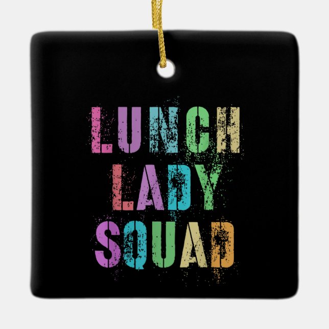 Coola Lunch Dam Squad School Office Julgransprydnad Keramik (Framsida)