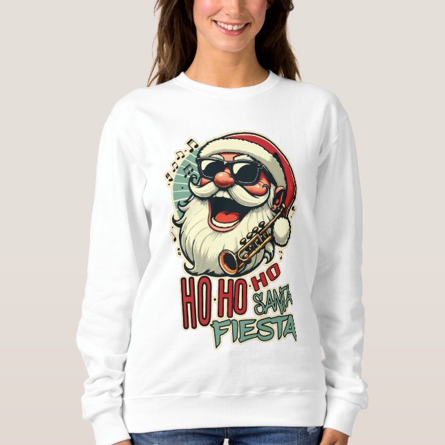Coola lustigt Jultomten med solglasögon - Ho-ho-ho T Shirt (Framsida)