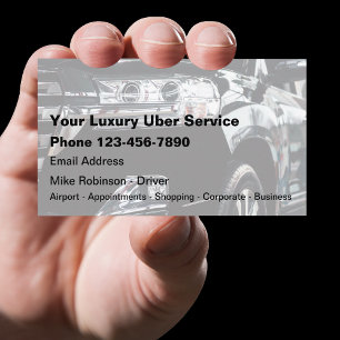 Coola Luxury Uber Driver Taxi Affärskort Visitkort