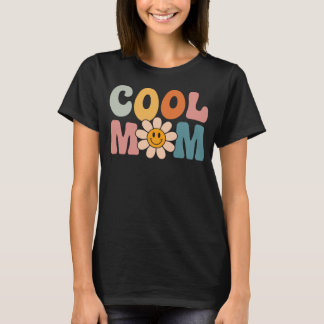 Coola Lycklig-Mor-dagen Groovy Retro Best Mamma T Shirt