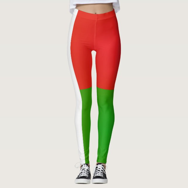 Coola Madagaskar Flagga Mode Leggings (Framsida)