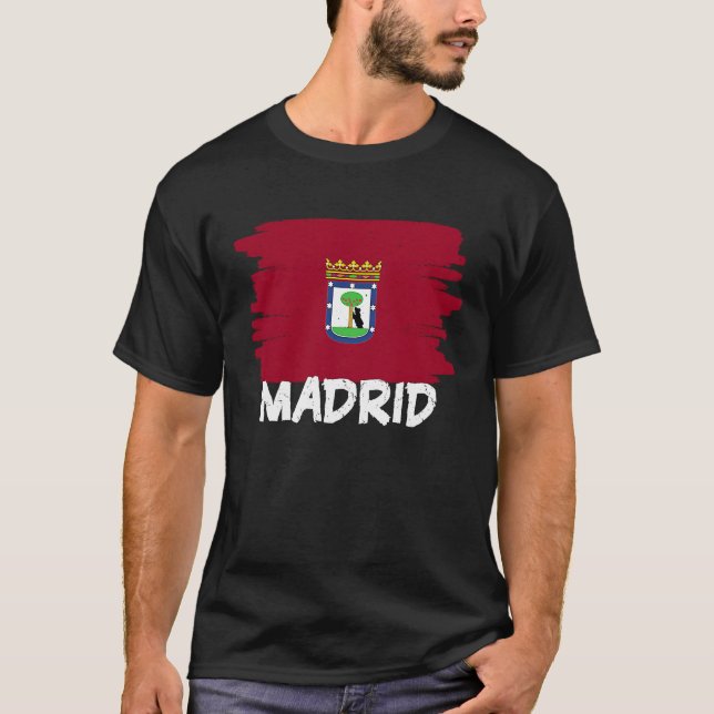 Coola Madrid Flagga T Shirt (Framsida)