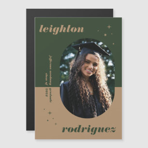Coola Magnet-rundat foto Studenten-meddelande