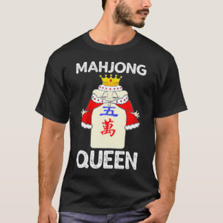 Coola Mahjong för kinesiska Mah Jongg Queen Player T Shirt