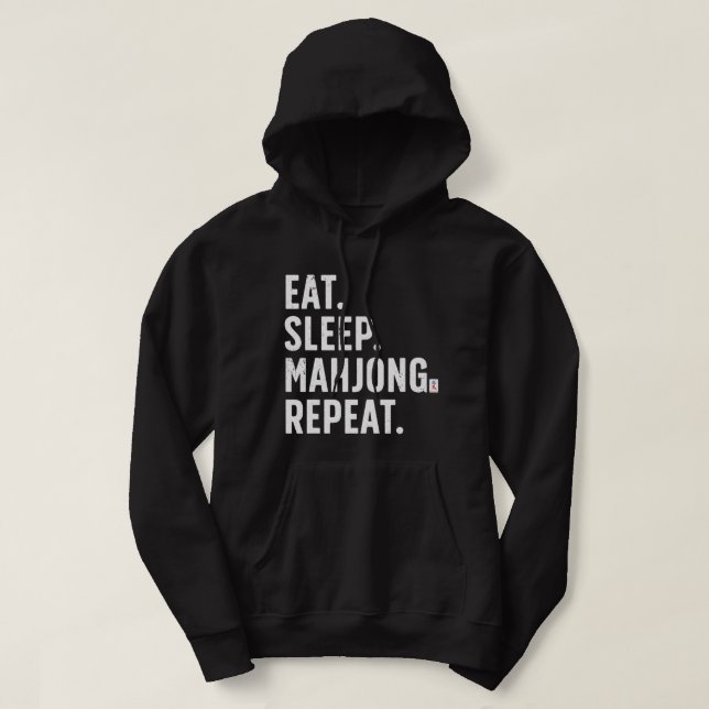 Coola Mahjong För manar Women Strategy Tile Game M Hoodie (Design framsida)