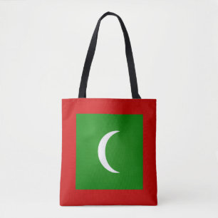 Coola Maldiverna Flagga Mode Tygkasse
