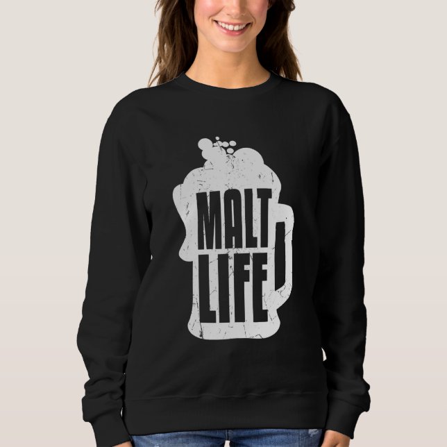 Coola Malt Life Whiskey Beer Drinking Whiskey T Shirt (Framsida)