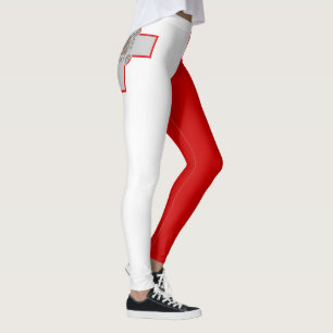 Coola Malta Flagga Mode Leggings
