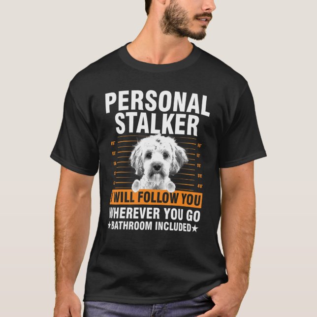 Coola Malta För manar Women Personal Stalker Hund T Shirt (Framsida)