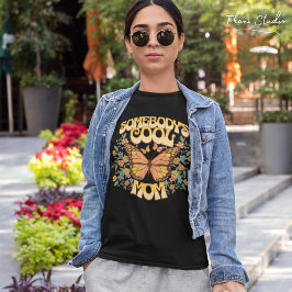 Coola Mamma Butterfly Vild Flower Vintage Retro T Shirt