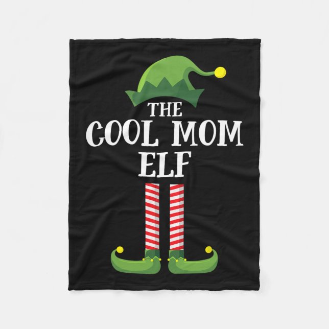 Coola Mamma Elf Matching Family Group, jul Party Fleecefilt (Framsidan)