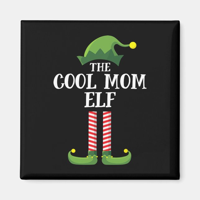 Coola Mamma Elf Matching Family Group, jul Party Magnet (Framsidan)