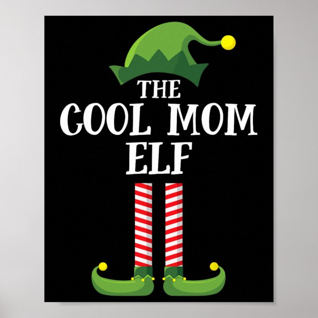 Coola Mamma Elf Matching Family Group, jul Party Poster (Framsidan)