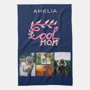 Coola Mamma Hand Lettering Mor's Day 4 Photo Kökshandduk