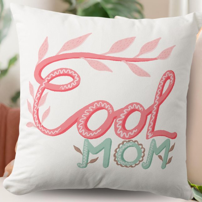 Coola Mamma Hand Lettering Mor's Day Kudde (Skapare uppladdad)