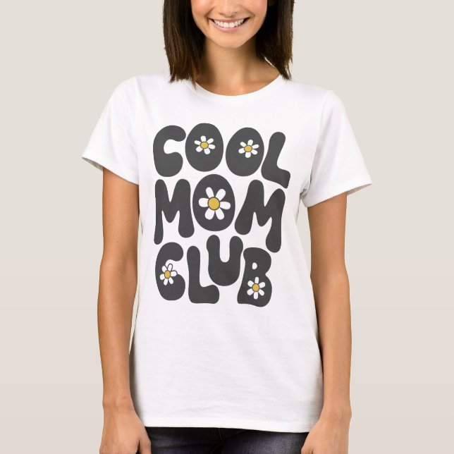 Coola mamma klubb mor dag t shirt (Framsida)