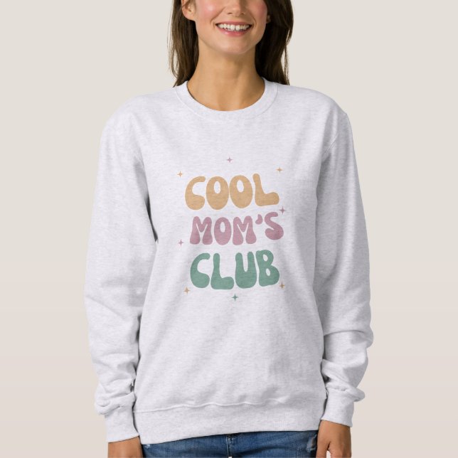 Coola Mamma Klubb Sweatshirt Mors dag Tshirt T Shirt (Framsida)
