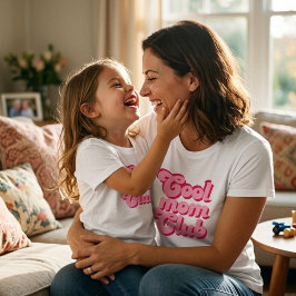 Coola Mamma Klubb Tröja Trendig Mamma T-Shirt Söt