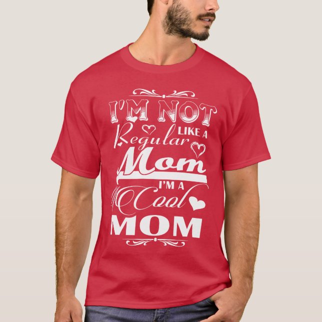 Coola Mamma Mor Flickor Mamma-vänner T Shirt (Framsida)