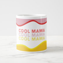 "Coola Mamma retro vågar ljusa färgad