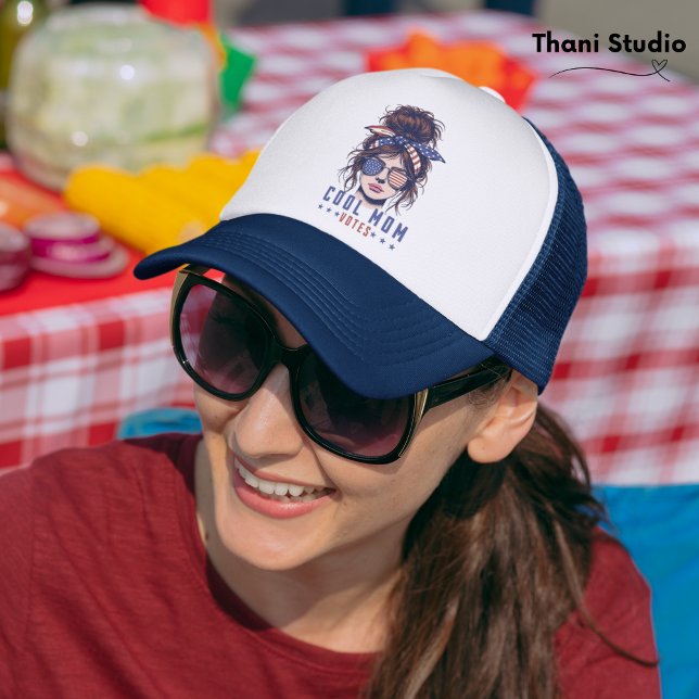 Coola Mamma röstar Vintage Messy Hair Dam Keps (Skapare uppladdad)