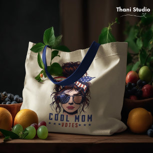 Coola Mamma röstar Vintage Messy Hair Dam Tygkasse