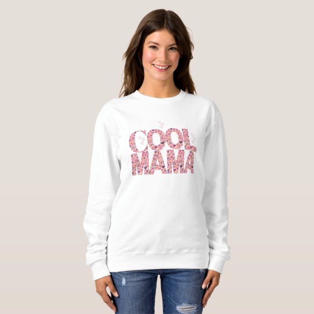 Coola Mamma Typografi Söt Flyta  T Shirt (Hel framsida)