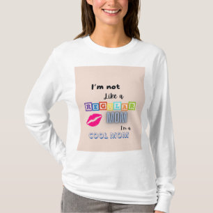 coola Mamma Vibes Långärmad Tee" T Shirt