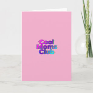 Coola mammaklubben neon-glitch retro mormorsdags-k kort
