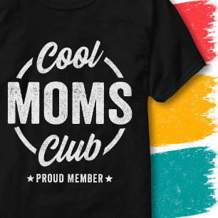 Coola mammaklubben Stolt mamma Mors dag Rolig mamm T Shirt