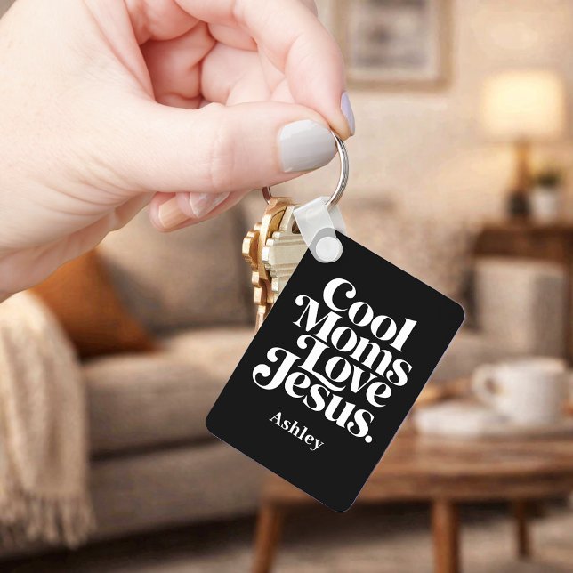 Coola mammor älskar Jesus Nyckelring (Skapare uppladdad)