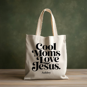 Coola mammor älskar Jesus Tygkasse