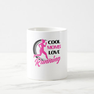 Coola Mammor Mammor kör Springer Jogging Dam Kaffemugg