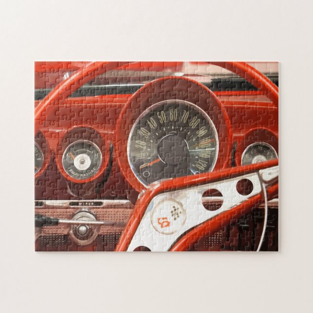 Coola Manar Classic Car Jigszle Puzzles for Vuxnas Pussel (Horisontell)