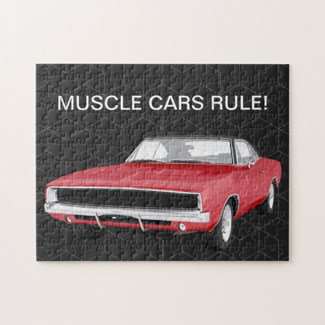 Coola Manar Classic Car Muscle Car Pussel (Horisontell)