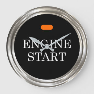 Coola Manar Man Cave Car Theme Stor Klocka