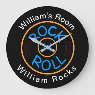 Coola Manar Rock N Roll Man Cave Stor Klocka