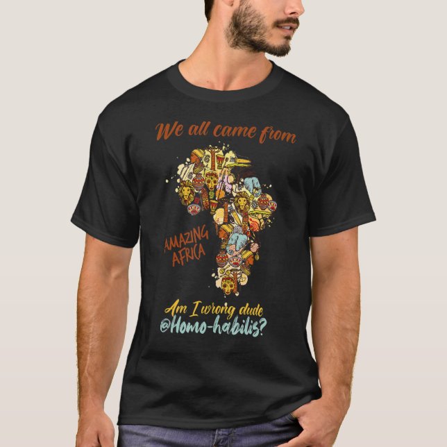 Coola, mänsklighetens utveckling Vi är alla afrika T Shirt (Framsida)