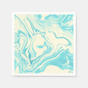 Coola Marble Design in Turquise and Cream Pappersservett