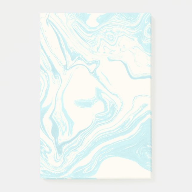 Coola Marble Design in Turquise and Cream Post-it Block (Framsida)