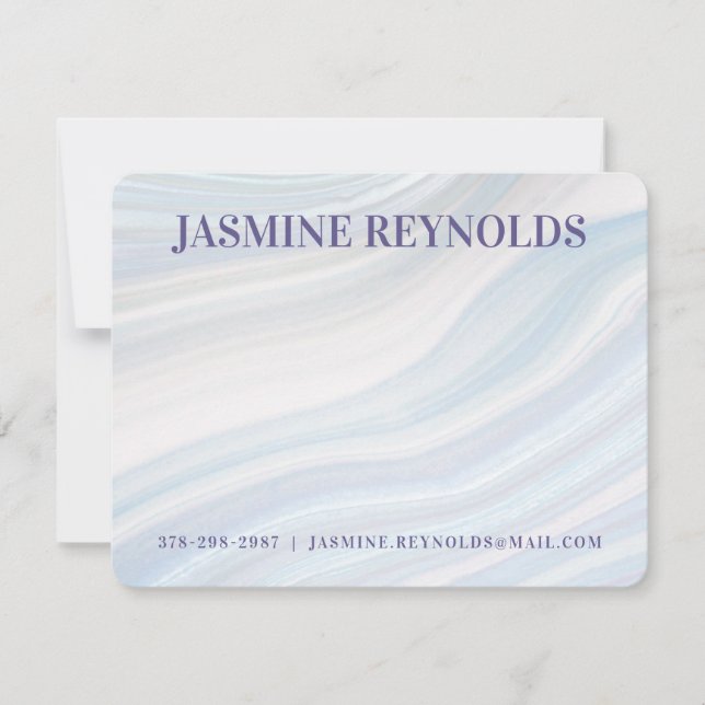 Coola Marble Geode Note Card Anteckningskort (Framsida)
